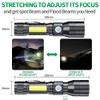 UV Flashlight Black Light, 3-in-1 Magnetic Flashlight Rechargeable, High Lumen