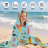 Fiwbnasz Hooded Beach Towel for Kids, Hooded Towels for Toddlers
