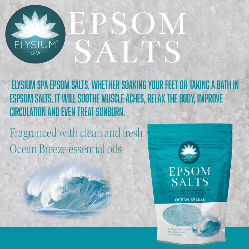 Elysium Spa Ocean Breeze Epsom Salts | Natural Magnesium Sulphate