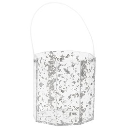 Generic ICE Bucket Lucite Silver Flakes