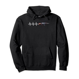 Heartbeat Weapon of choice AK47 Weaponry, Toy guns Gun Pullover Hoodie