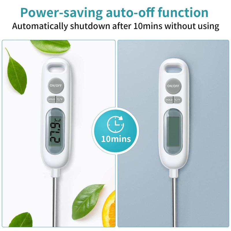 HORJOR Meat Instant Read Probe Waterproof Cooking 141mm for Kitchen
