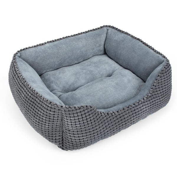 MIXJOY Dog Bed for Large Medium Small Dogs, Rectangle Washable