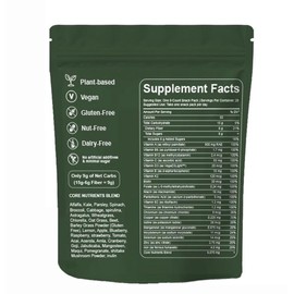 Greens Gummies - Organic Chlorella and Spirulina, Digestive & Gut Health, Formulated with 60+ Ingredients, Multi-Vitamins & Minerals, Daily Gummies, 224 Gummies Bear