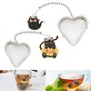2PCS Tea Infuser Loose Tea Strainer, Heart Shaped Stainless Steel