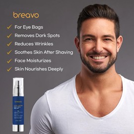 6 in 1 Face Cream for Men: 6 in 1 Mens Face Moisturizer, Mens Face Cream Anti Aging - Eye Bags Treatment & Wrinkle Cream for Men 1.7 oz