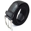 Gloop Unisex Elastic Fabric Belt Braided Stretch Belt for Men