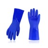 Vgo... 2pairs Household GLOVES PVC with Lining, Cleaning Gloves Multifunction