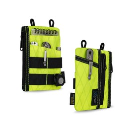 VIPERADE VE16N X-Pac EDC Pocket Tool Organiser, Multifunctional Small Tool Bag with 7 Pockets, EDC Organizer Bag for Men, Slim Multitools Pockets Organizer - Chartreuse