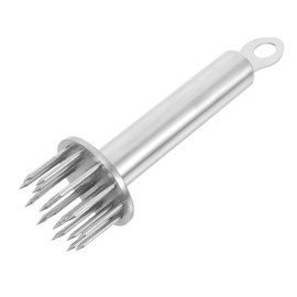 ABOOFAN Stainless Steel Meat Tenderizer Needles Pin Round Mallet Tool for Beef Chicken Pork Fish Poultry Versatile Kitchen Tool for Efficient Cooking Roasting