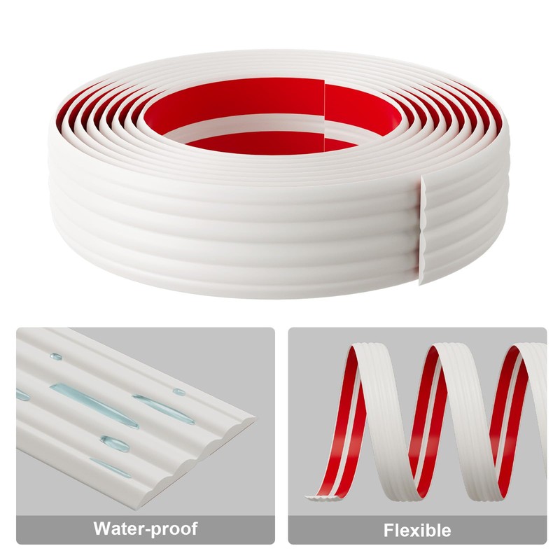 Elvone Wall Corner Protector Molding Trim, 1.6 in x 20