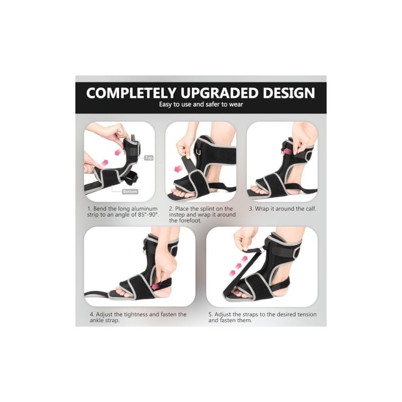 Plantar Fasciitis Night Splints, Foot Splint with Arch Support