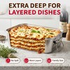Extra Deep Stainless Steel Lasagna Pan with Loop Handles &