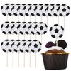 Decoración para cupcakes de balón de fútbol