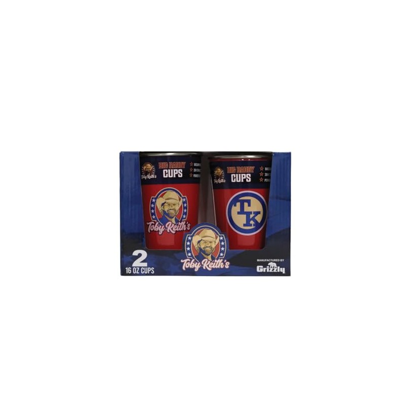 Grizzly Toby Keith's Big Daddy 16 oz Cup 2 Pack