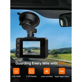 E-Yeeger 2025 Dash Cam Front and Rear, 2.5K+1080P Dual Dash Camera,2"Scree