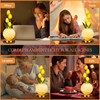 Strackvial Tulip Table Lamp, Rechargeable Cordless Touch Dimming Artificial Tulip