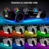 PUNKZZ Coche Chasis Luces Juego De 4 Tira Led Rgb