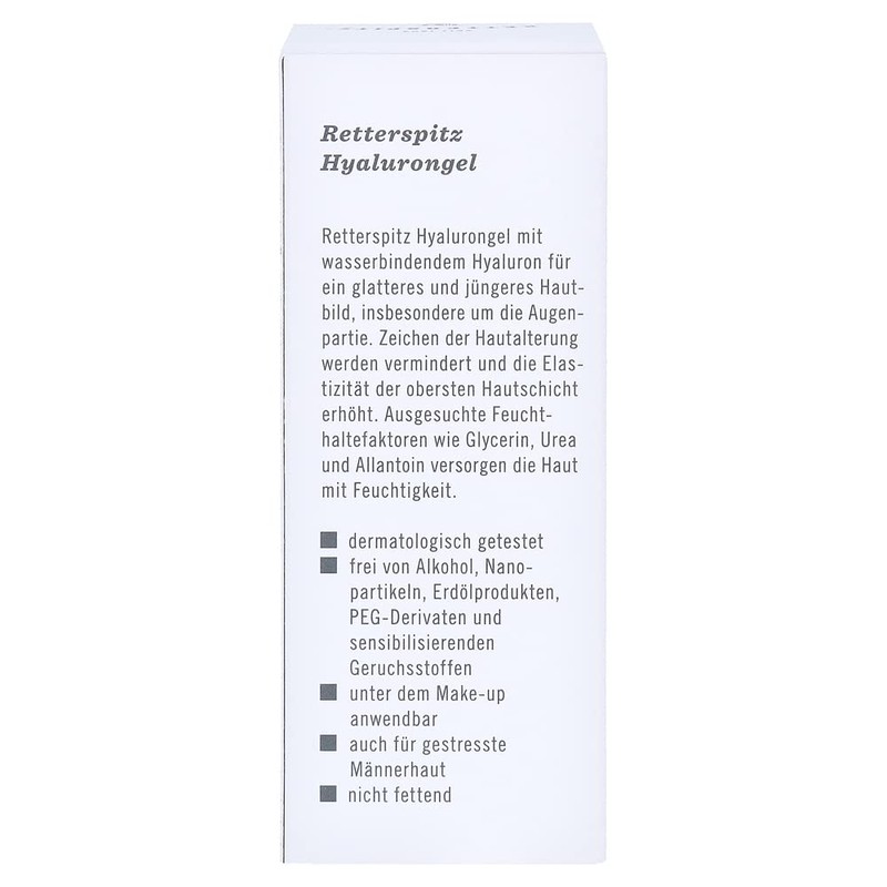 Retterspitz, Colourless Hyaluronic Gel 30ml