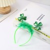 LKQBBSZ St Patrick's Headband Green Shamrock Clover Lucky Headbands for