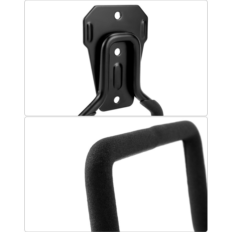 QWORK® Hose Holder Wall, Garden Hose Holder, Black, with 50