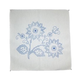 Servilletas para Bordar a Mano Mexicanas Con Dibujo | Mexican Napkins with Drawing for Hand Embroidered (Flowers 4)