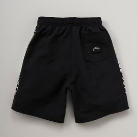 Rusty 964423 Boy's Boardshorts Trunks Side Logo, Black
