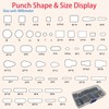 JMZLLRX 51 PCS Leather Cutting Die Set, 50 PCS Multiple