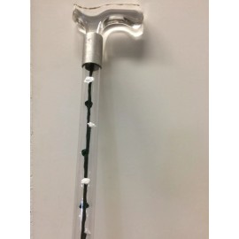 Elegant Designer Cane Walking cane acrylic white and green roses lucite elegant designer changeable