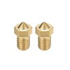 uxcell 2pcs 3D Printer Nozzle,Brass V6 Nozzle 0.25mm,Extruder Print Head
