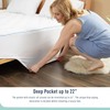 HOMTEC Twin XL Mattress Pad Extra Thick Cotton Mattress Topper