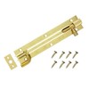 TERF Door Bolt Polished Brass Barrel Slide Lock Necked Door