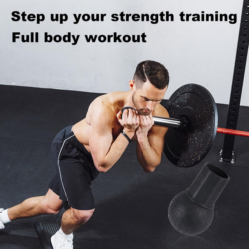 Gosknor Rubber Barbell Attachment, Barbell Accessories Fit for 2in Barbells