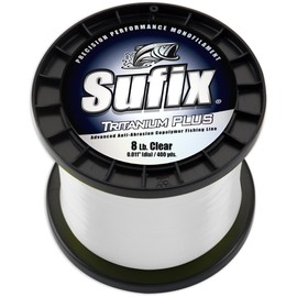Sufix Tritanium Plus 1-Pound Spool Size Fishing Line (Clear, 20-Pound)