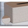 Tissue Box Cover Rectangular PU Leather Facial Tissue Dispenser Box