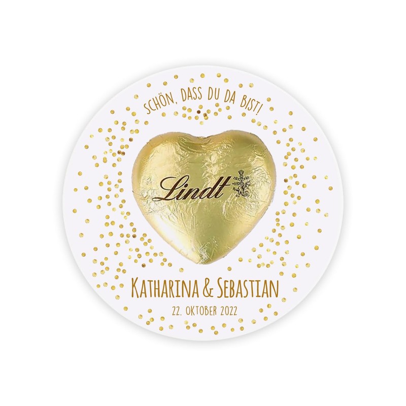 Herz & Heim® Wedding Favours (Gold, Pack of 20)