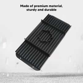 Topyond Fishing Bait Rolling Plate, ABS Plastic Black Portable Bait Roll Board, Designed for Fishing(12mm)