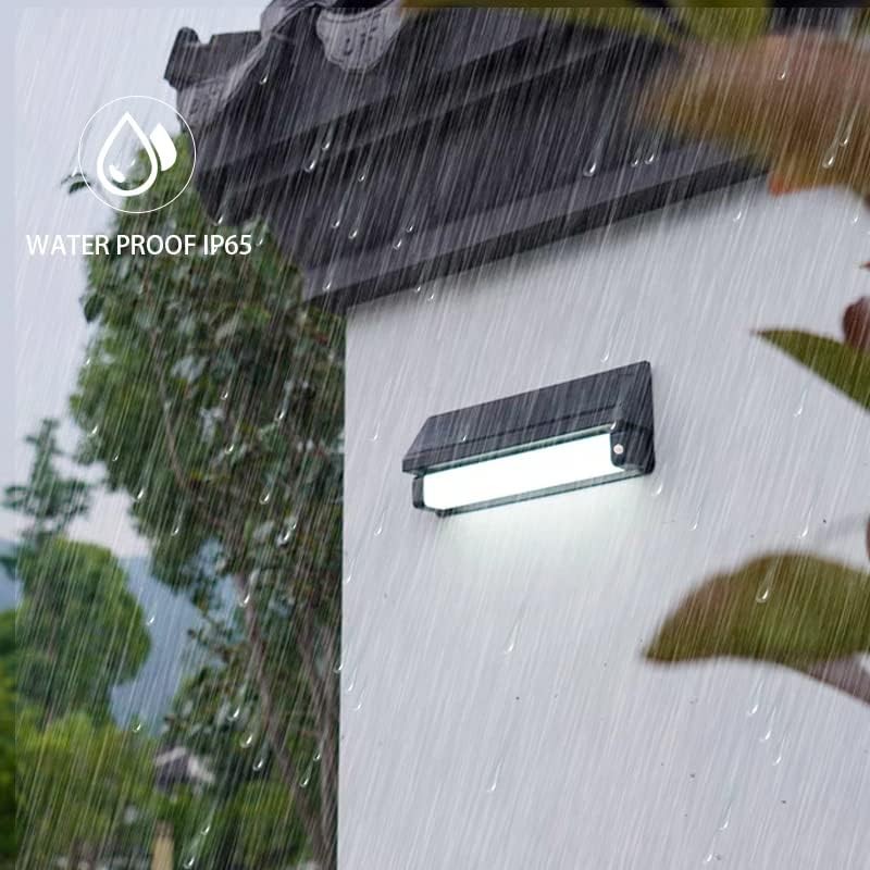 LILONZON 1000 Lumens Solar Wall Light, Aluminum 3-Modes Adjustable Warm/Cold