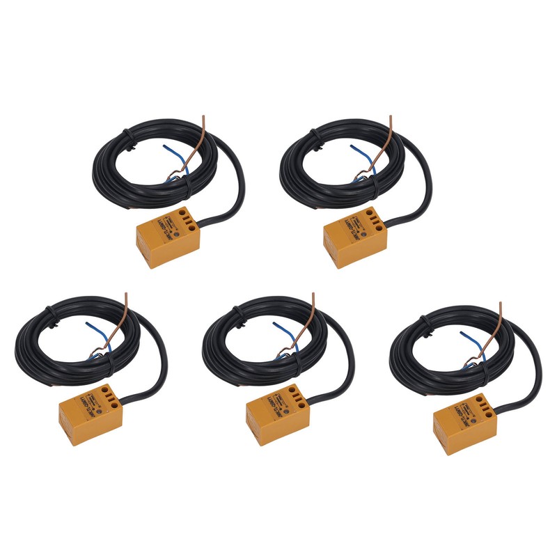 5Pcs Proximity Switch NPN Normally Closed IP65 28Hz Working Frequency