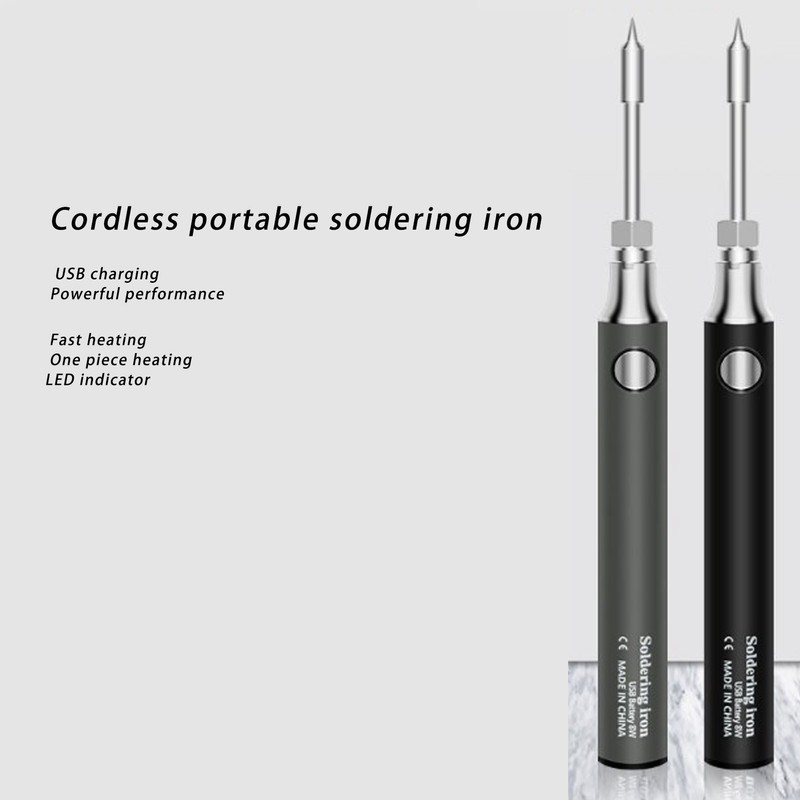 Soldering Iron Kit Cordless Electronic Welding Pen USB Rechargeable Adjustable