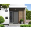 BASI House numbers made of steel in anthracite, numbers 0-9,