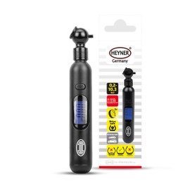 HEYNER® Reifendruckprüfer digital Luftdruckprüfer Reifen Manometer LCD-Display 0.20-10.3 bar 0,05 bar Abweichung
