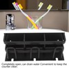 Toothbrush Holder Space Aluminum Rust Prevention Black Toothbrush Storage Rack