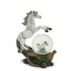 Glitter Ball Horse White Snow Globe Animal Animals Snow Globes Horses