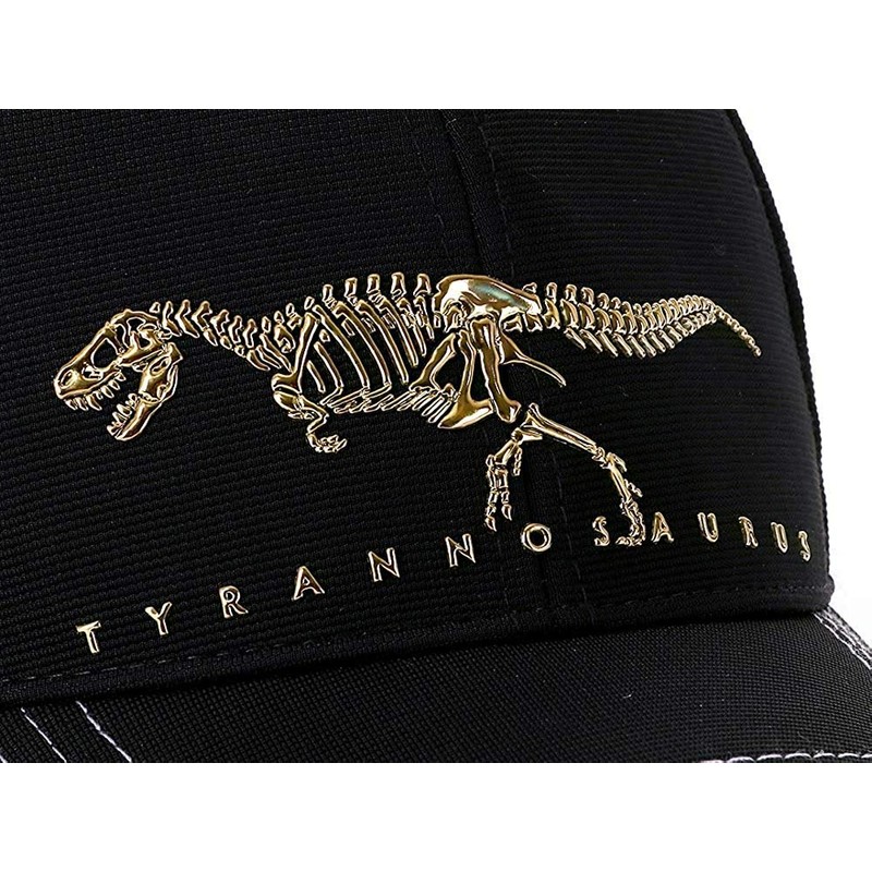 Carolata Tyrannosaurus Bones Sports Cap (Black, One Size) Dinosaur Skeleton