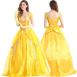 Formemory Halloween Princess Beauty and the Beast Costume, Halloween Christmas Princess Dress, Princess Dress, Adult Cosplay Costume Party, Kids Costume, Event (S)