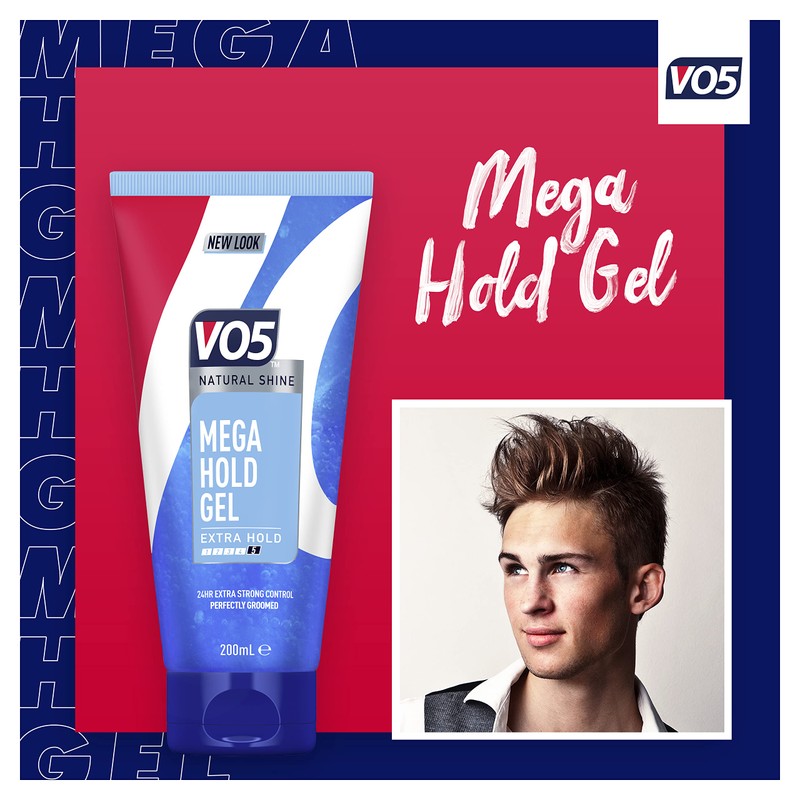 VO5 Mega Hold 24 hour extra strong control Styling Gel