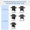 Criditpid Grill Replacement Parts for Dyna-Glo DGH450CRP, Stainless Steel Heat