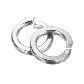 sourcing map M18 Split Lock Washer, 20Pcs 316 Stainless Steel Spring Lock Washers Metal Split Ring Washer for Screw Bolts Machinery