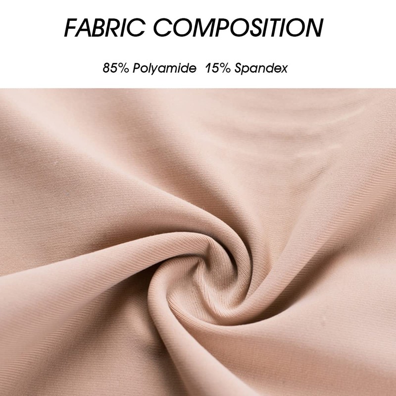 COSOMALL 6 Pack Women's Invisible Seamless Bikini Underwear Half Back